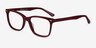 Varda Burgundy AcetateEyeglass Frames from EyeBuyDirect, Angle View