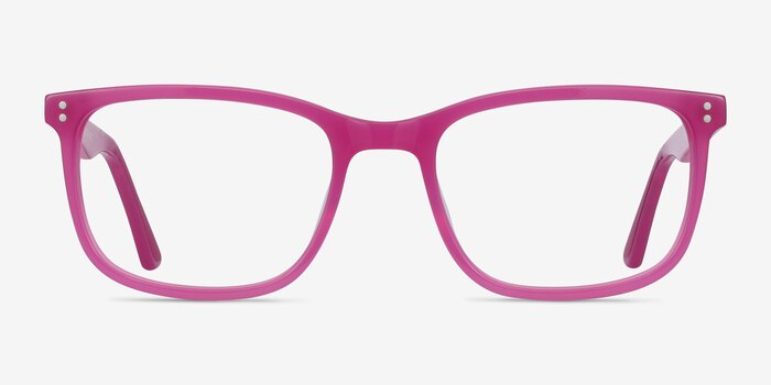 Lugano Fuchsia Pink Acétate Montures de lunettes de vue d'EyeBuyDirect