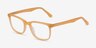 Lugano Light Orange AcetateEyeglass Frames from EyeBuyDirect, Angle View
