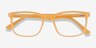 Lugano Light Orange AcetateEyeglass Frames from EyeBuyDirect, Closed View