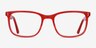 Lugano Red AcetateEyeglass Frames from EyeBuyDirect, Front View