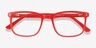 Lugano Red AcetateEyeglass Frames from EyeBuyDirect, Closed View
