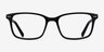 Basel Black AcetateEyeglass Frames from EyeBuyDirect, Front View