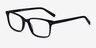 Basel Black AcetateEyeglass Frames from EyeBuyDirect, Angle View