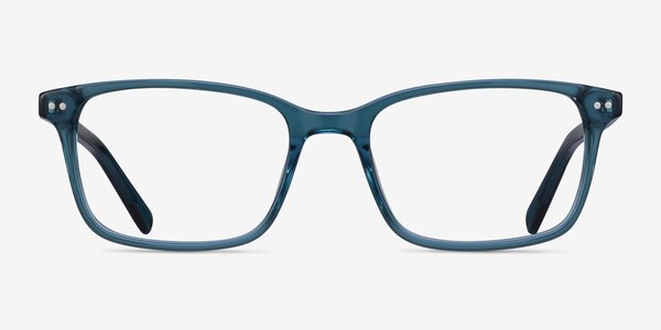 Basel Rectangle Green Blue Full Rim Eyeglasses | Eyebuydirect