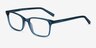 Basel Green Blue AcetateEyeglass Frames from EyeBuyDirect, Angle View