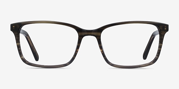 Clipperton Gray Striped Acétate Montures de lunettes de vue