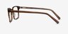 Clipperton Brown Striped AcetateEyeglass Frames from EyeBuyDirect, Side View