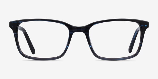 Clipperton Blue Striped Acétate Montures de lunettes de vue