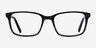 Clipperton Blue Striped AcetateEyeglass Frames from EyeBuyDirect, Front View