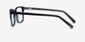 Clipperton Blue Striped AcetateEyeglass Frames from EyeBuyDirect, Side View