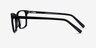 Clipperton Black AcetateEyeglass Frames from EyeBuyDirect, Side View