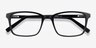 Clipperton Black AcetateEyeglass Frames from EyeBuyDirect, Closed View