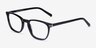 Camille Black AcetateEyeglass Frames from EyeBuyDirect, Angle View