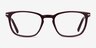 Camille Burgundy AcetateEyeglass Frames from EyeBuyDirect, Front View