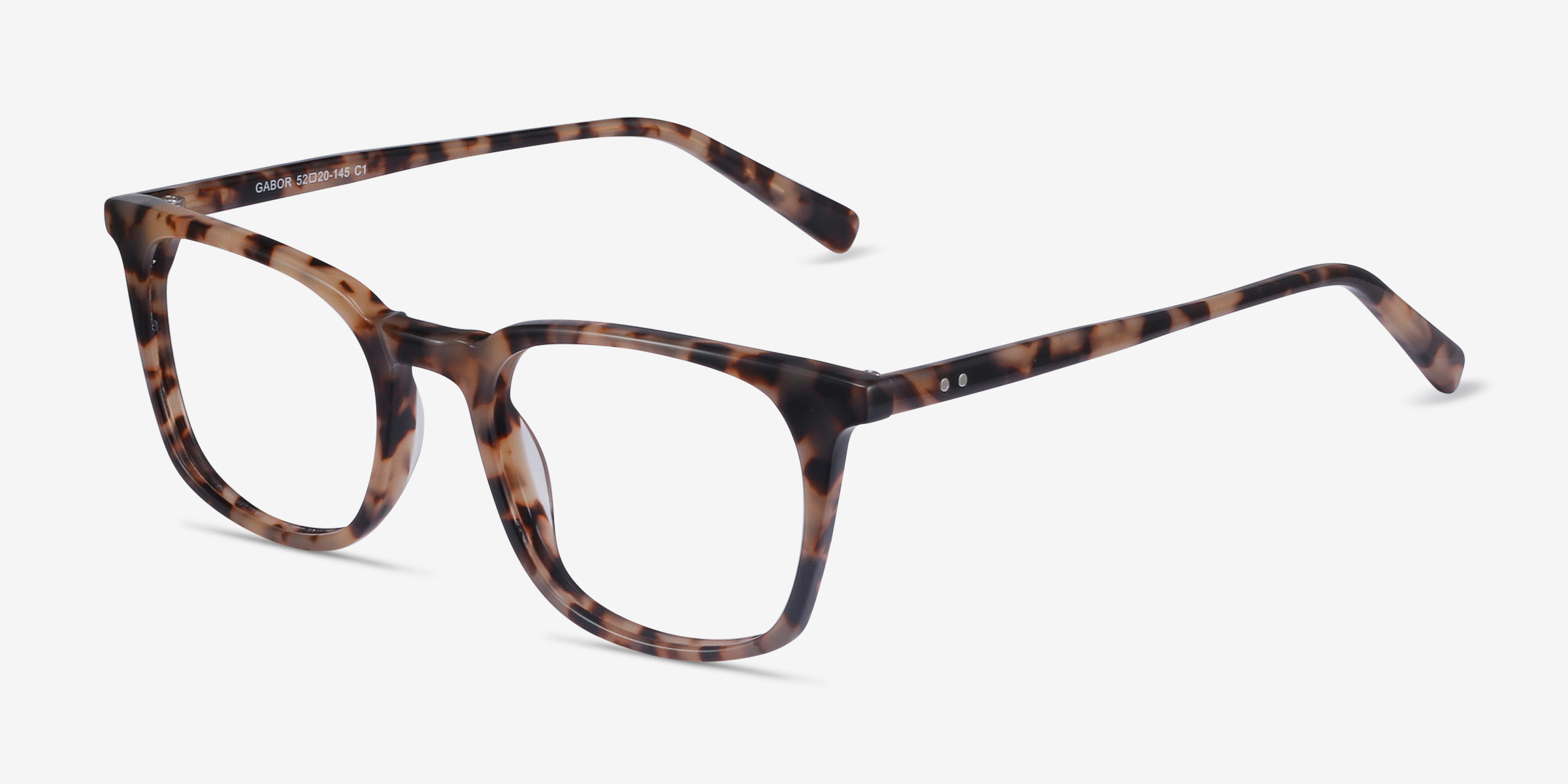 Gabor Rectangle Tortoise Full Rim Eyeglasses | Eyebuydirect Canada