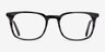 Gabor Gray Striped AcetateEyeglass Frames from EyeBuyDirect, Front View