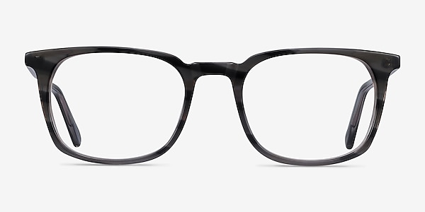 Gabor Gray Striped Acetate Eyeglass Frames