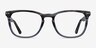 Gato Gray Striped AcétateMontures de lunettes de vue d'EyeBuyDirect, Vue de Face