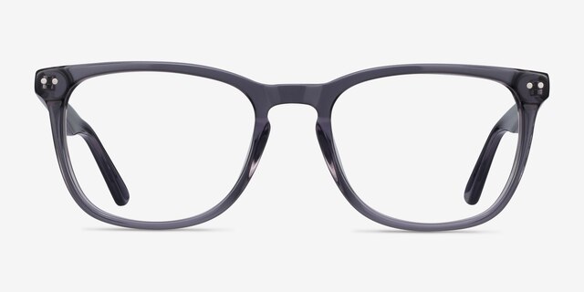 Gato Gray AcetateEyeglass Frames from EyeBuyDirect, Front View