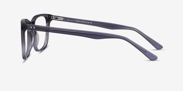 Gato Gray AcetateEyeglass Frames from EyeBuyDirect, Side View