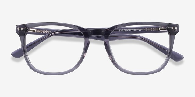 Gato Gray AcetateEyeglass Frames from EyeBuyDirect, Closed View