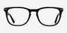 Gato Black AcetateEyeglass Frames from EyeBuyDirect, Front View