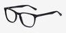 Gato Black AcetateEyeglass Frames from EyeBuyDirect, Angle View