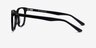 Gato Black AcetateEyeglass Frames from EyeBuyDirect, Side View