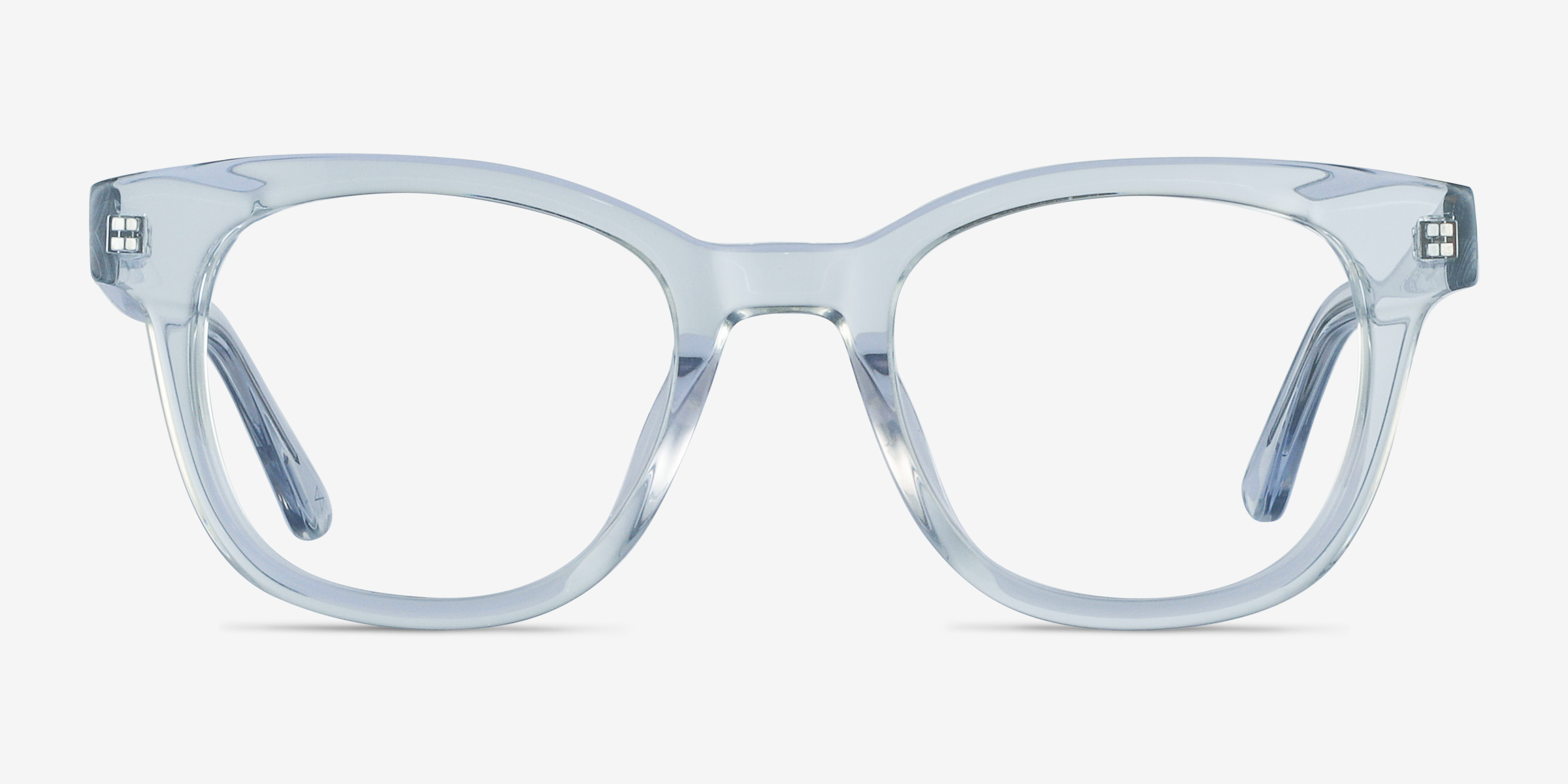 Lighthouse Square Clear Blue Full Rim Eyeglasses Eyebuydirect