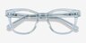 Lighthouse Clear Blue AcétateMontures de lunettes de vue d'EyeBuyDirect, Vue Rapprochée