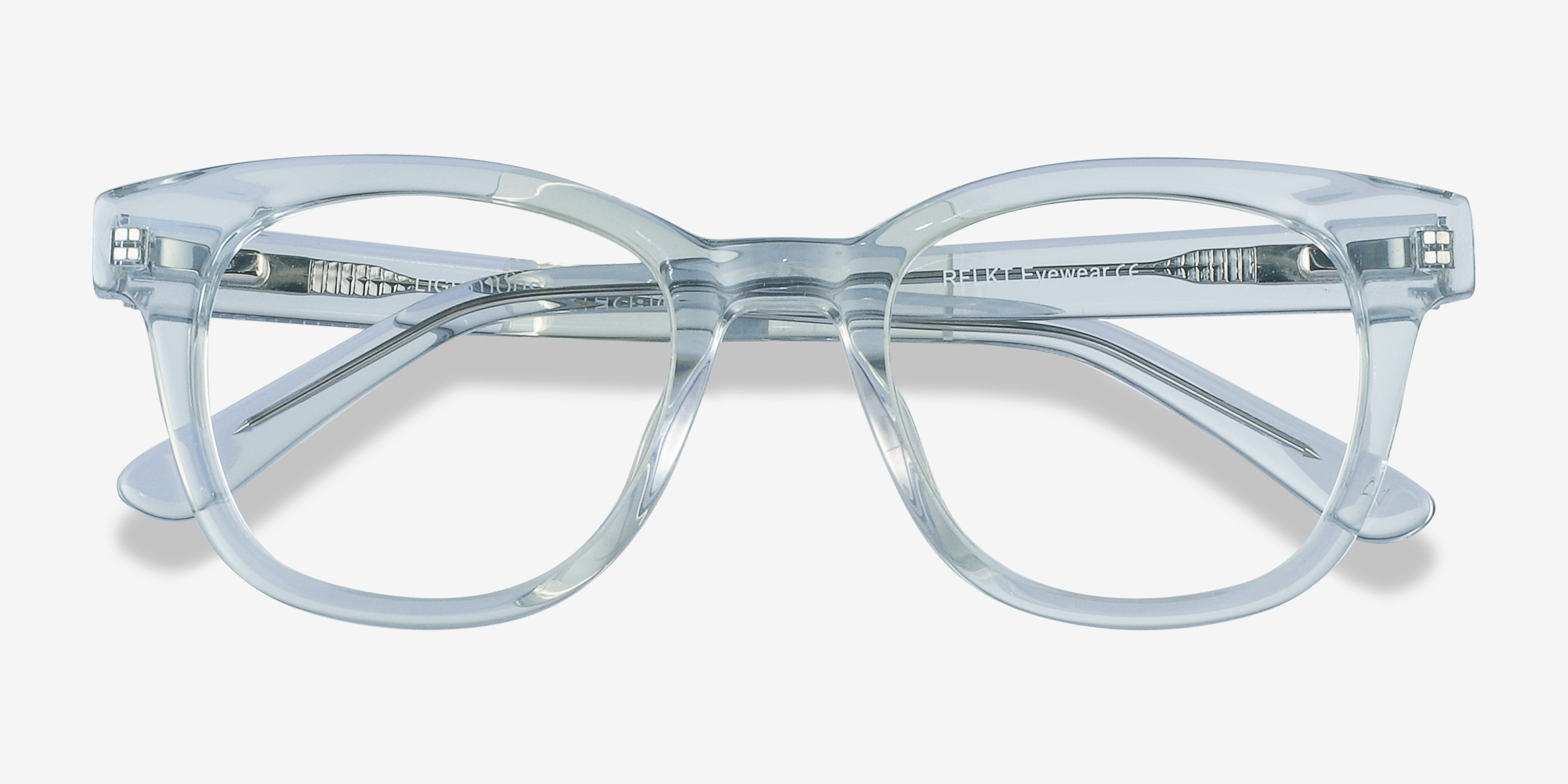 Lighthouse Square Clear Blue Full Rim Eyeglasses Eyebuydirect