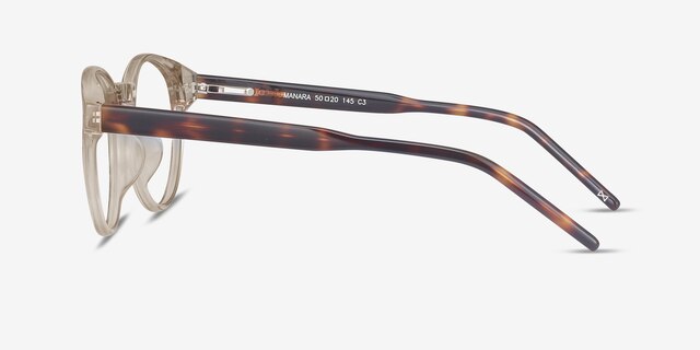 Manara Champagne AcetateEyeglass Frames from EyeBuyDirect, Side View