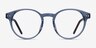 Manara Blue Gray AcetateEyeglass Frames from EyeBuyDirect, Front View