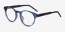Manara Blue Gray AcetateEyeglass Frames from EyeBuyDirect, Angle View