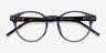 Manara Blue Gray AcetateEyeglass Frames from EyeBuyDirect, Closed View