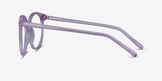 Noun Violet AcétateMontures de lunettes de vue d'EyeBuyDirect, Vue de Côté