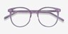 Noun Violet AcétateMontures de lunettes de vue d'EyeBuyDirect, Vue Rapprochée
