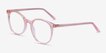 Noun Pink AcetateEyeglass Frames from EyeBuyDirect, Angle View