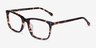 Connect Tortoise AcetateEyeglass Frames from EyeBuyDirect, Angle View