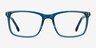Connect Green Blue AcétateMontures de lunettes de vue d'EyeBuyDirect, Vue de Face