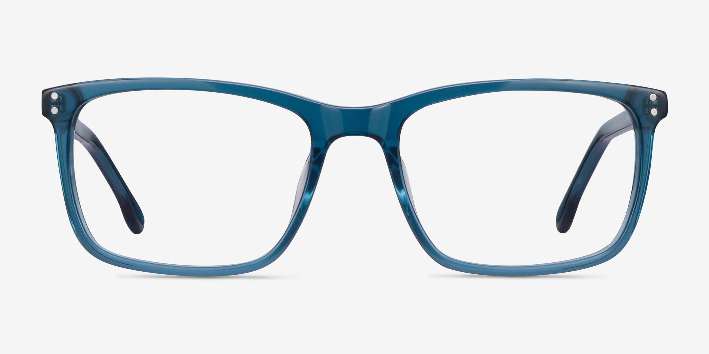 Connect Rectangle Green blue Glasses for Men | Eyebuydirect