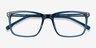 Connect Green Blue AcétateMontures de lunettes de vue d'EyeBuyDirect, Vue Rapprochée