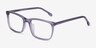 Connect Gray AcetateEyeglass Frames from EyeBuyDirect, Angle View