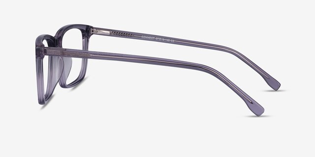 Connect Gray AcetateEyeglass Frames from EyeBuyDirect, Side View