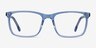 Connect Blue AcetateEyeglass Frames from EyeBuyDirect, Front View
