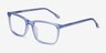 Connect Blue AcetateEyeglass Frames from EyeBuyDirect, Angle View