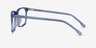 Connect Blue AcetateEyeglass Frames from EyeBuyDirect, Side View