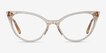 Quartet Clear Yellow AcetateEyeglass Frames from EyeBuyDirect, Front View
