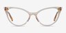 Quartet Clear Yellow AcétateMontures de lunettes de vue d'EyeBuyDirect, Vue de Face